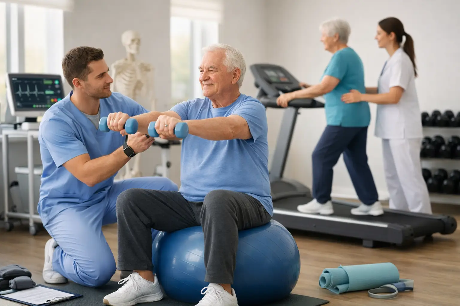 Ejercicio clínico para adultos mayores seguro